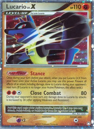 Lucario LV.X (122)/123 Ultra Rare Holofoil