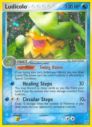 Ludicolo - 010/107 (10)/107 Holo Rare Holofoil
