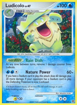 Ludicolo (13)/132 Holo Rare Reverse Holofoil