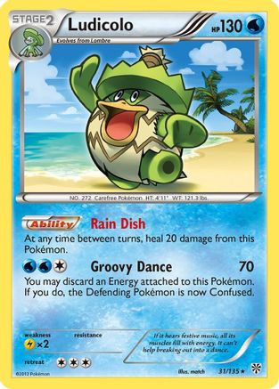 Ludicolo (31)/135 Rare Reverse Holofoil