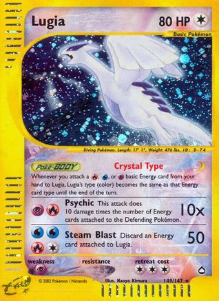 Lugia (149)/147 Secret Rare Reverse Holofoil