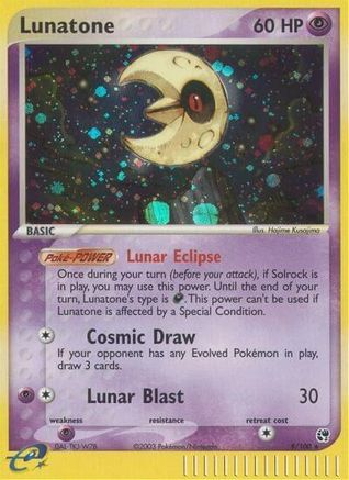 Lunatone (8)/100 Holo Rare Holofoil