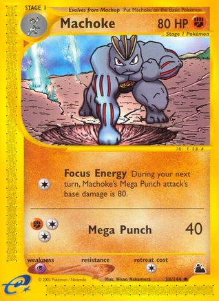 Machoke (38)/144 Uncommon Reverse Holofoil