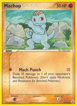 Machop (57)/92 Common Reverse Holofoil