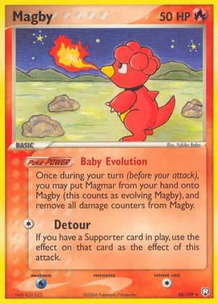 Magby (24)/109 Rare Reverse Holofoil