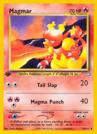 Magmar (40)/111 Uncommon 1st Edition