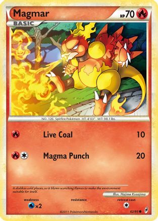 Magmar (62)/95 Common Reverse Holofoil