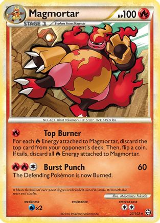 Magmortar (27)/102 Rare Reverse Holofoil