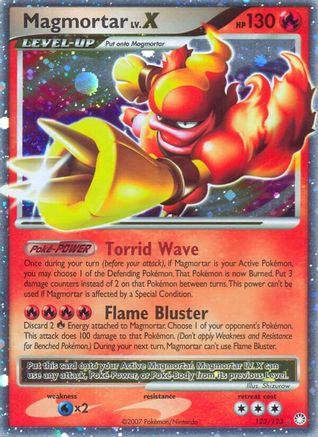 Magmortar Lv.X (123)/123 Ultra Rare Holofoil