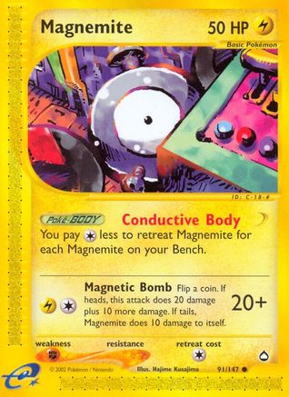 Magnemite (91) (91)/147 Common Reverse Holofoil