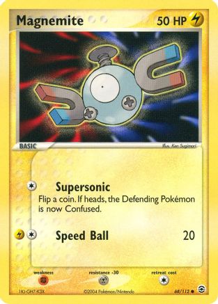 Magnemite (68)/112 Common Reverse Holofoil