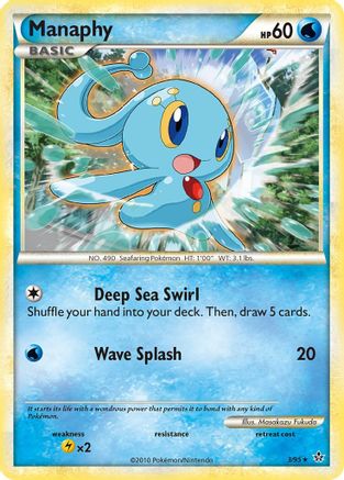 Manaphy (3)/95 Holo Rare Holofoil