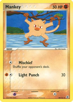 Mankey (38)/112 Uncommon Reverse Holofoil