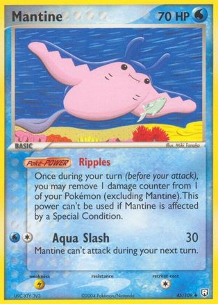 Mantine (45)/109 Uncommon Reverse Holofoil