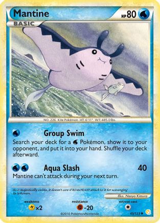 Mantine (45)/123 Uncommon Reverse Holofoil