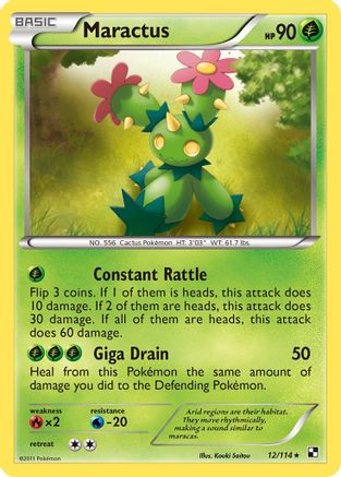 Maractus (12) (12)/114 Rare Reverse Holofoil