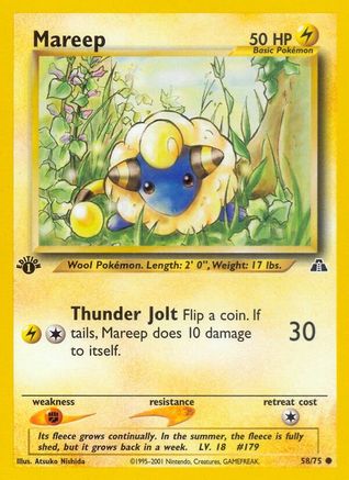 Mareep (58)/75 Common 1st Edition