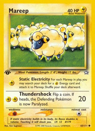 Mareep (65)/111 Common 1st Edition