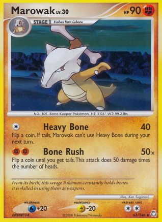 Marowak (63)/146 Uncommon Reverse Holofoil
