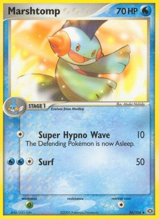 Marshtomp (36)/106 Uncommon Reverse Holofoil