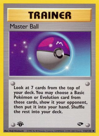 Master Ball (116)/132 Uncommon 1st Edition