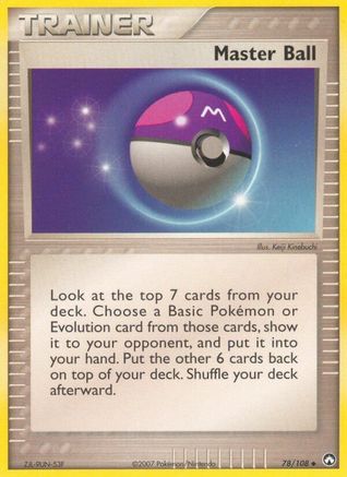 Master Ball (78)/108 Uncommon Reverse Holofoil