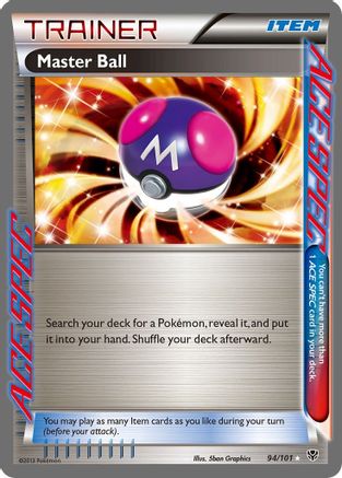 Master Ball (94)/101 Rare Ace Holofoil