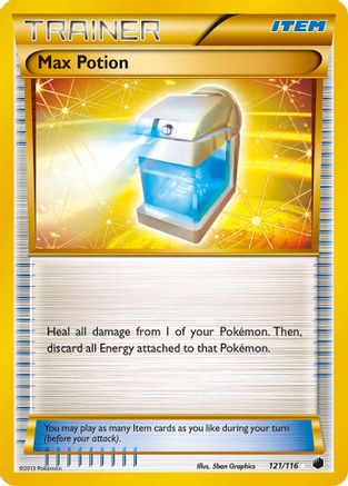 Max Potion (121 Secret Rare) (121)/116 Secret Rare Holofoil