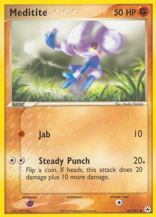 Meditite - 66/101 (66)/101 Common Reverse Holofoil