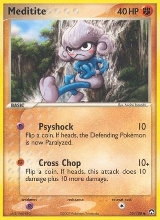 Meditite (55)/108 Common Reverse Holofoil
