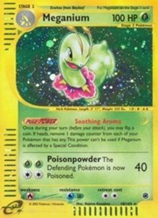 Meganium (18) (18)/165 Holo Rare Reverse Holofoil