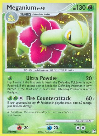 Meganium (13)/123 Holo Rare Holofoil