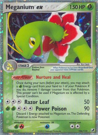 Meganium ex (106)/115 Ultra Rare Holofoil