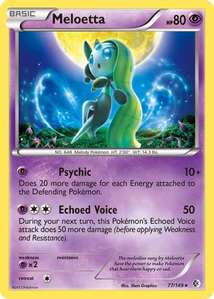 Meloetta (77)/149 Holo Rare Holofoil