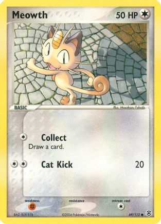 Meowth (69)/112 Common Reverse Holofoil