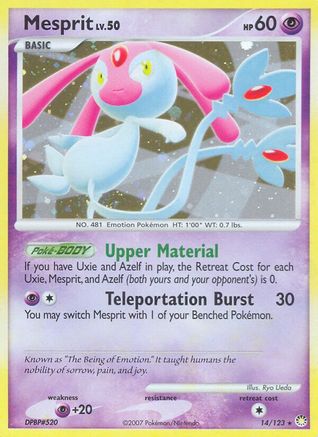 Mesprit (14)/123 Holo Rare Reverse Holofoil