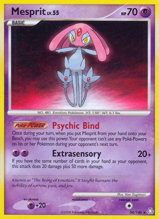 Mesprit (34)/146 Rare Reverse Holofoil