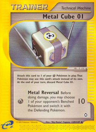 Metal Cube 01 (129)/147 Uncommon Reverse Holofoil