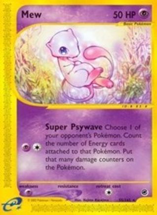 Mew (55) (55)/165 Rare Reverse Holofoil