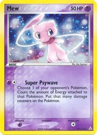 Mew (111)/110 Holo Rare Holofoil