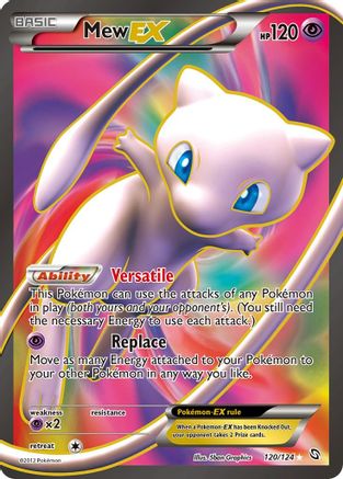 Mew EX (120 Full Art) (120)/124 Ultra Rare Holofoil