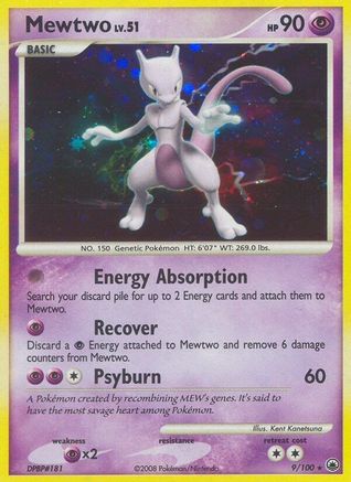 Mewtwo (9)/100 Holo Rare Holofoil