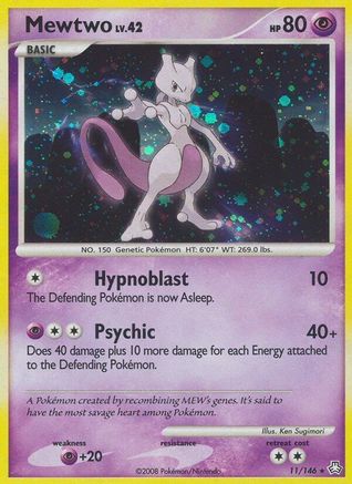 Mewtwo (11)/146 Holo Rare Holofoil