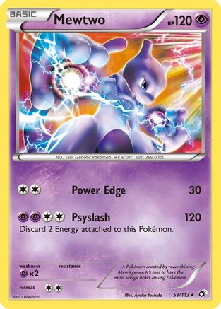 Mewtwo (53)/113 Holo Rare Holofoil
