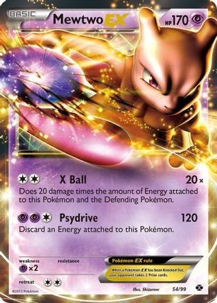 Mewtwo EX (54)/99 Ultra Rare Holofoil