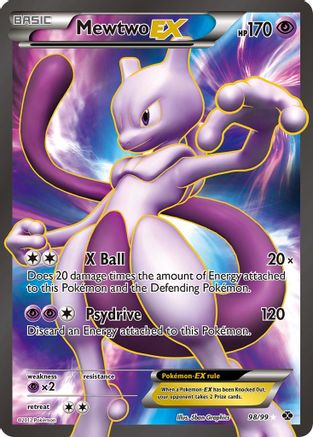 Mewtwo EX (98 Full Art) (98)/99 Ultra Rare Holofoil
