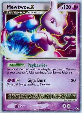 Mewtwo LV.X (144)/146 Ultra Rare Holofoil