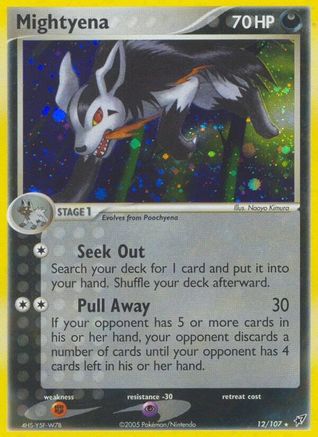 Mightyena (12)/107 Holo Rare Holofoil