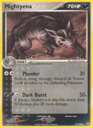 Mightyena (18)/108 Rare