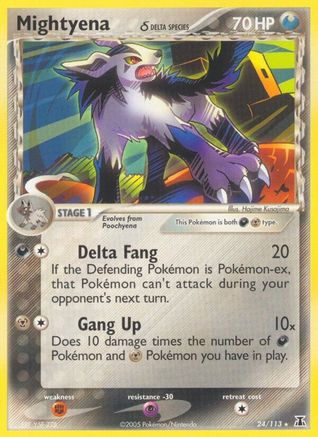 Mightyena (Delta Species) (24)/113 Rare